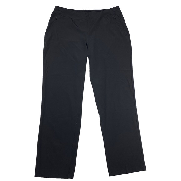 Chico's Zenergy Women's Size 12 Black Performance Sport Travel Pants Lightweight - Picture 1 of 6